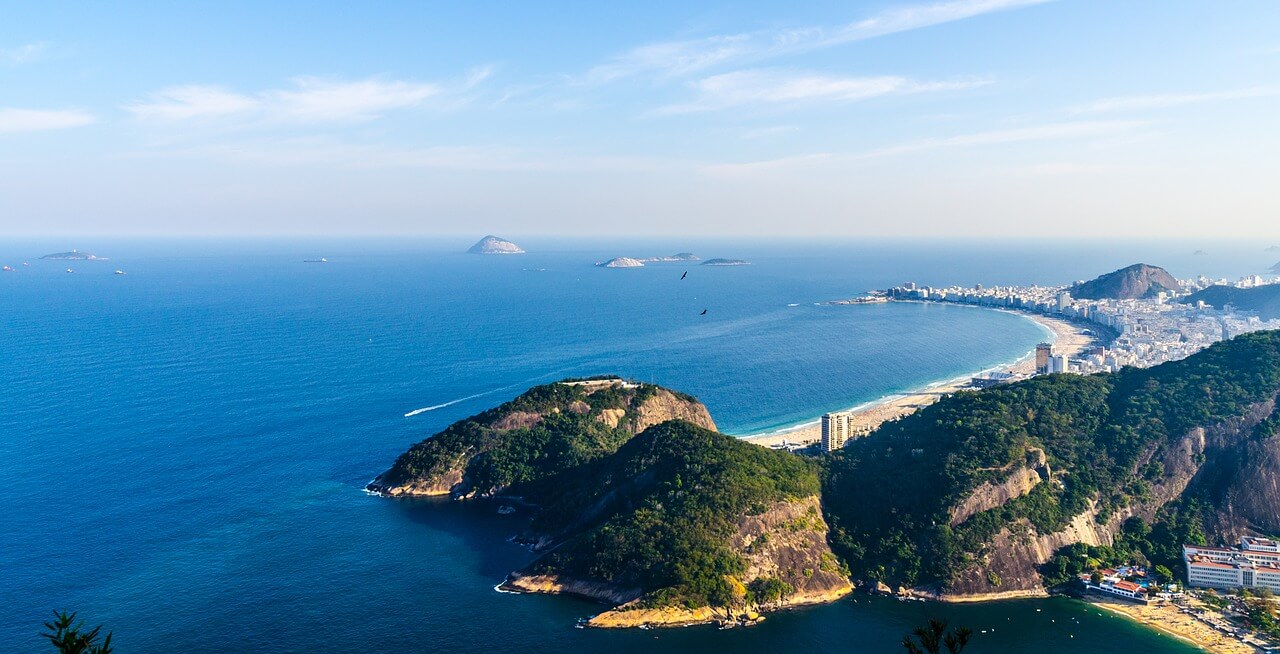 Красивый вид города Рио де Жанейро